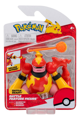 Juguete Pokemon Battle Feature Figure Magmortar Accion Ataqu