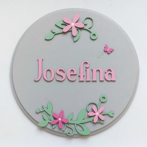 Imagen 9 de 10 de Carteles Con Nombre Xl Niñas - Decoración Infantil