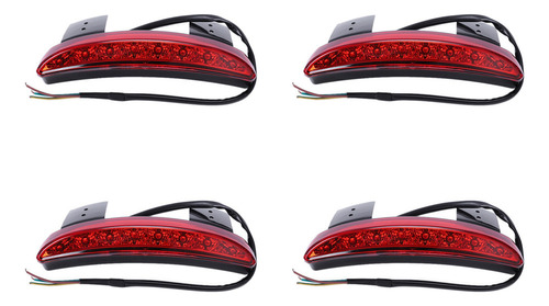 Guardabarros Trasero 4x Para Sportster Xl 883 Rojo