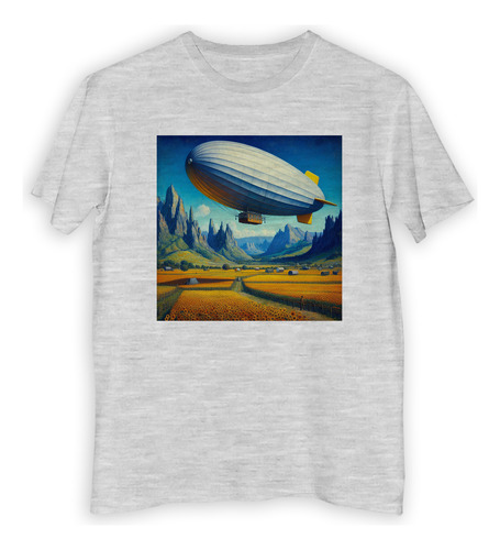 Remera Hombre Zeppelin En Pintura Van Gogh Sol Color