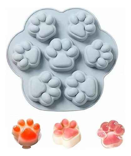 Molde Silicona 7 Garritas Huellas - Repostería Jabones Velas Color Sorpresa