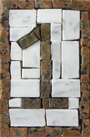Numero Em Mosaico Tn 01 10x15cm 1