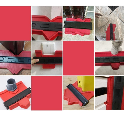 Imagen 5 de 7 de Regla Calibre Escuadra Copiadora De Contorno 21import