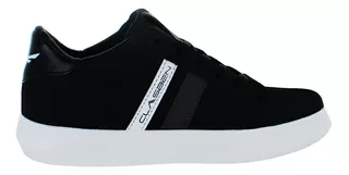 Whats Up Tenis Urbano Vestir Moda Casual Negro Niño 83728