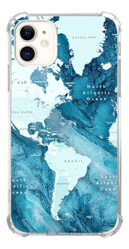 Funda Para iPhone 11 (diseno Mapa America)