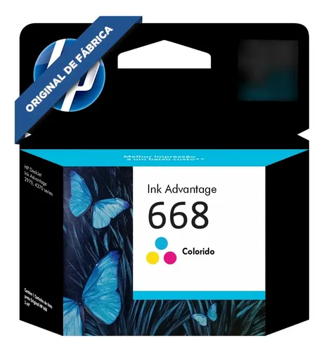 Cartucho De Tinta Hp 668 Color Original 7fp36vl | MercadoLivre