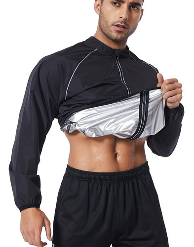 Traje Deportivo De Sauna Para Hombre, Manga Larga, Con Crema