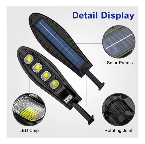 Luz Led Solar De 80 W Para Calle Pública, Poste Frío Con Var