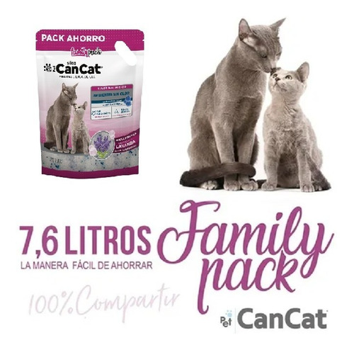 Imagen 3 de 10 de Silica Can Cat Family Pack 7.6 Lts Aromas Premium