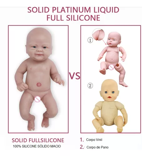 Bebe Reborn Silicone Solido Macio e Molinho - Dondoquinha Reborn - Bebê  Reborn