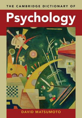 Libro The Cambridge Dictionary Of Psychology - David Mats...