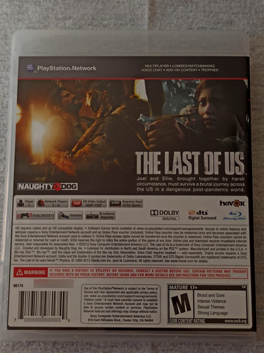 The Last Of Us Ps3 Playstation 3 Original Físico (Usado)