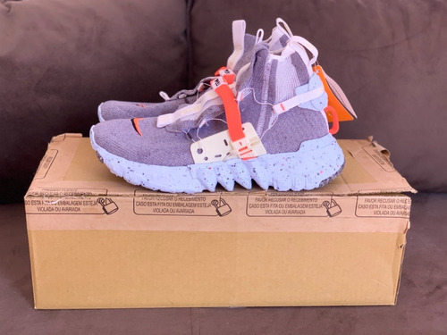 Tênis Nike Space Hippie 03 Vast Grey Hyper Crimson
