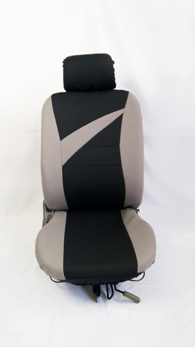 Forro Asiento En Poliester Negro / Gris