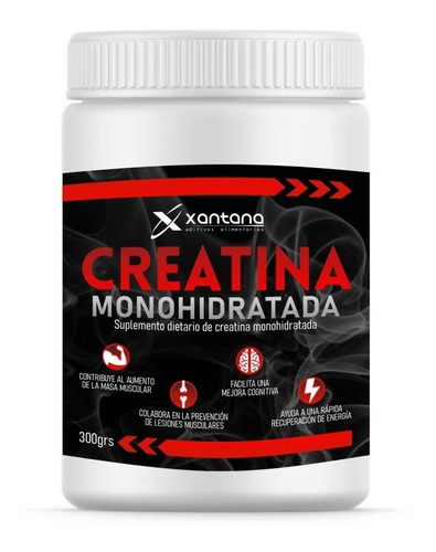 Creatina Monohidratada 100% Pura 300g Xantana Peptixan