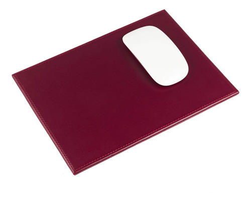 Dacasso A - Tapete de mouse, 9,81 x 7,31 x 0,25, Borg. Cor bordô