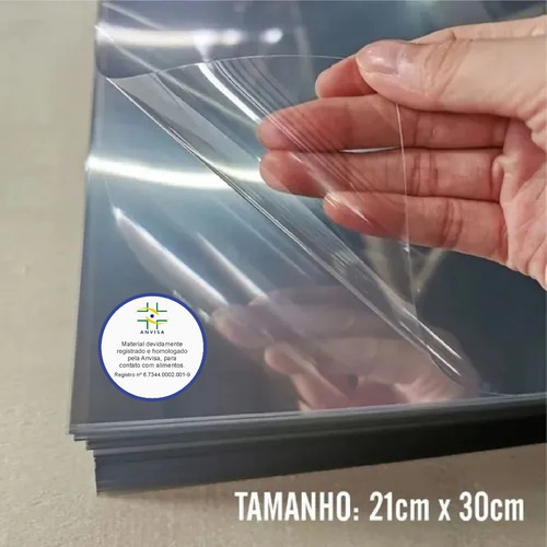 150 Folhas De Acetato Transparente - 20x30cmx0,20mm Esp.