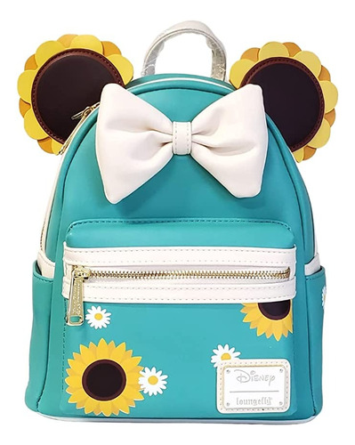 Disney Parks Loungefly Mini Mochila Minnie Mouse Girasoles Sunflower