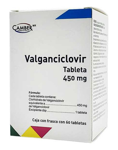 Valganciclovir Camber Antiviral 450 Mg 60 Tabletas