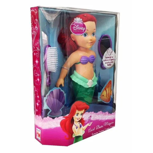 Muñeca sirenita ariel baño magico outlet