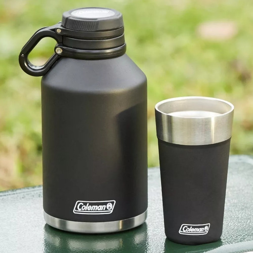 Combo Familiar Coleman Growler 1,9 + Termo 1,2 + Vaso + Mate