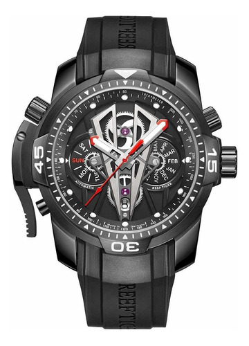 Reef Tiger Mens Sport Relojes Mecánicos Con   Rosa Dia...