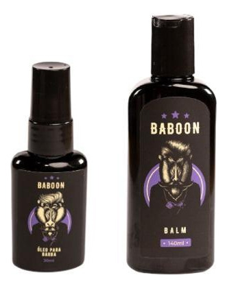 Kit 1x Óleo Para Barba + 1x Balm Hidratante - Baboon