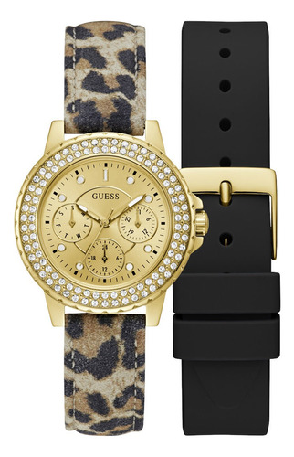 Reloj Para Mujer Guess Solar W1070l2 Color Dorado