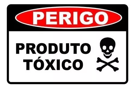 Placa de perigo tóxico - Trik