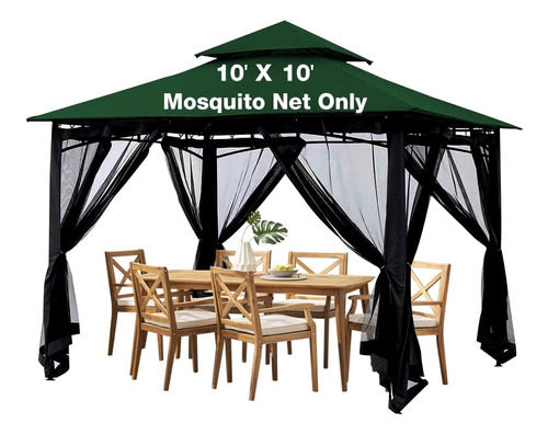 Mosquitera Carpa De Gazebo De 10x10, Mosquitero Carpa D...