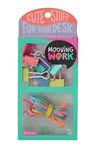 Comprar Kit 2 In 1 Mooving Set Oficina Binder Clip + Bandas Elastica