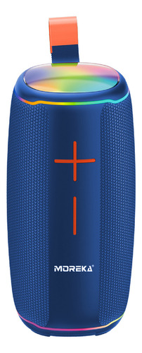 Altavoz Bluetooth Portátil Bt5.3 Altavoz Inalámbrico De 20w Diafragmas De Graves Con Múltiples Modos Dinámicos De Led Ipx6 Resistente Al Agua 12h De Reproducción Compatible Con Modo Fm Color Azul