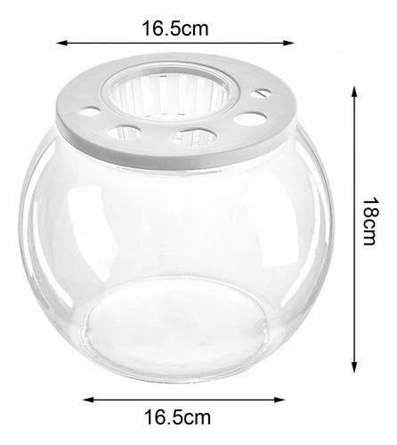 Tank Bowl Mesa Transparente De Moda Decorativo Redondo