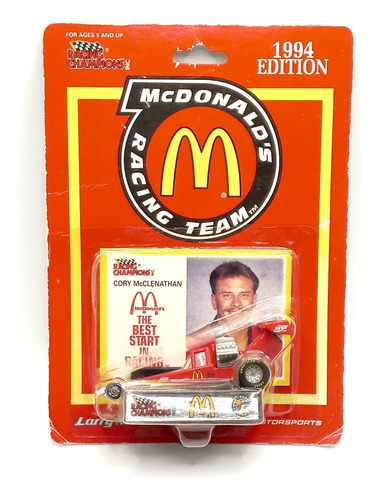 Hot Dragter Mcdonal's Racing Team Edición 1994 1/64 Año '92