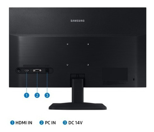 Monitor Samsung 19'' Hd Tn 60hz 5ms Ls19a330nhmxzn Negro