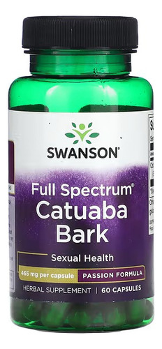 Swanson Catuaba Bark 465 Mg 60 Capsules Sabor Sin Sabor