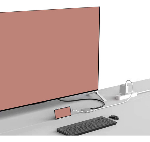 Adaptador Usb C A Adaptador, Usb C Multipuerto 3 En 1 A 4k H
