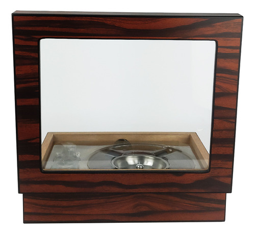 Caixa Umidora De Charutos Kit Com Cinzeiro E Cortador Ebony
