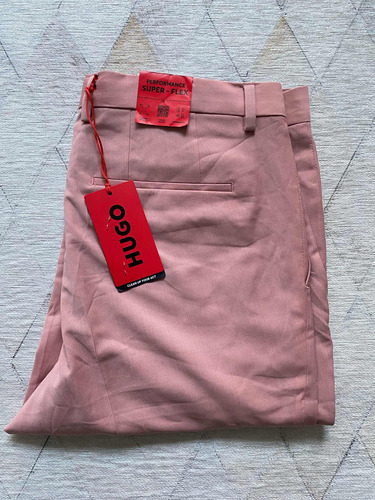 Hugo Boss Pantalón De Vestir Rosa Claro Talla 34 Reducido