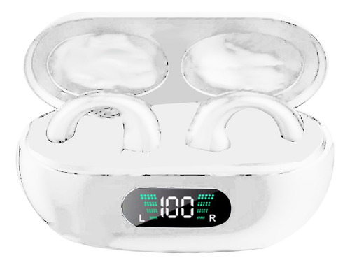 Auriculares Inalámbricos Blancos Open Ear Clip Earbuds Bone