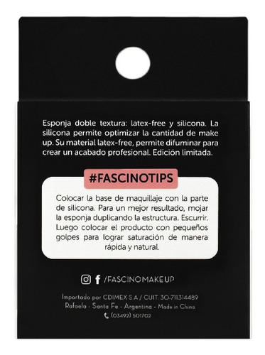Imagen 6 de 7 de Esponja De Maquillaje Silicon Blender Latex Free Fascino