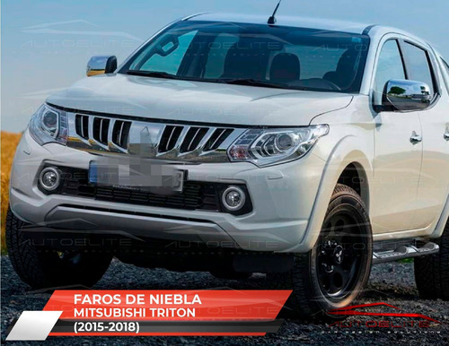 Imagen 8 de 10 de Kit Faros Niebla Mitsubishi L200 2016 2017 2018 2019 Biseles