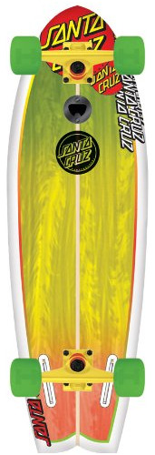 Santa Cruz Skate Land Shark Rasta Sk8 , 8,8 X 27.7 