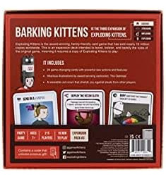 Juego De Expansión Barking Kittens - Un Juego De Cartas De R