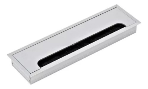 Pasacables Rectangular Metalico 80x280 Con Felpa