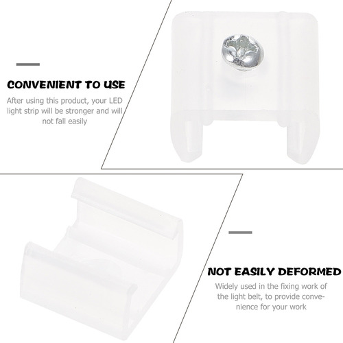 2025 Clips De Luz Led, Soporte Led De Silicona, 100 Unidades