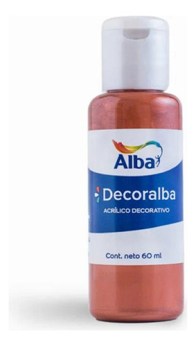 Acrilico Decorativo Alba 60 Ml Decoralba - Deacero Color Cobre