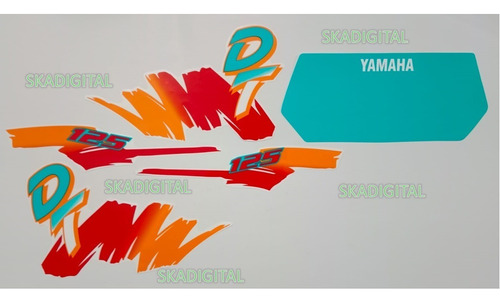 Kit Completo De Calcomanías Yamaha Dt Brochazo