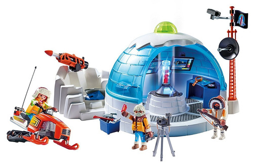Todobloques Playmobil 9055 Cuartel Polar De Exploradores !!