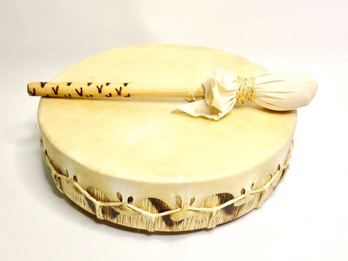 Imagem 5 de 5 de Tambor Xamãnico Lakota 12 Polegadas 30x7cm